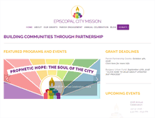 Tablet Screenshot of episcopalcitymission.org